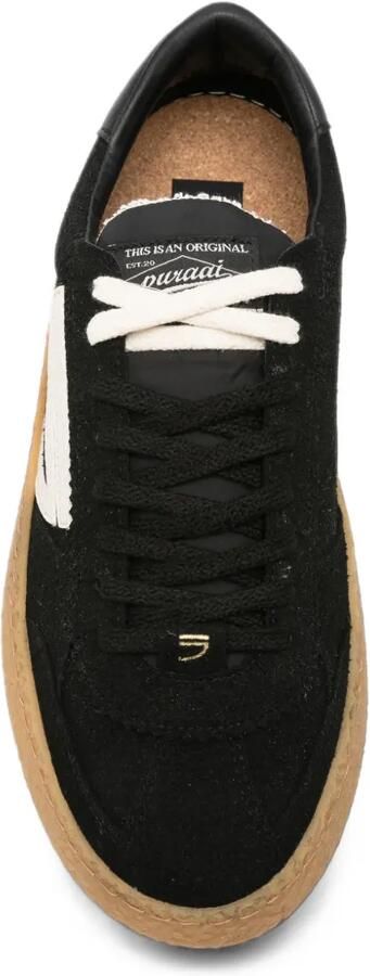 Puraai logo-patch low-top sneakers Zwart - Foto 4
