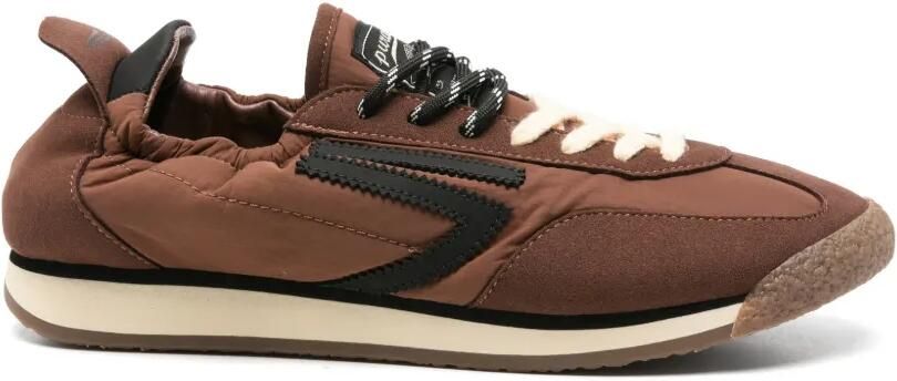 Puraai Sneakers met logopatch Bruin