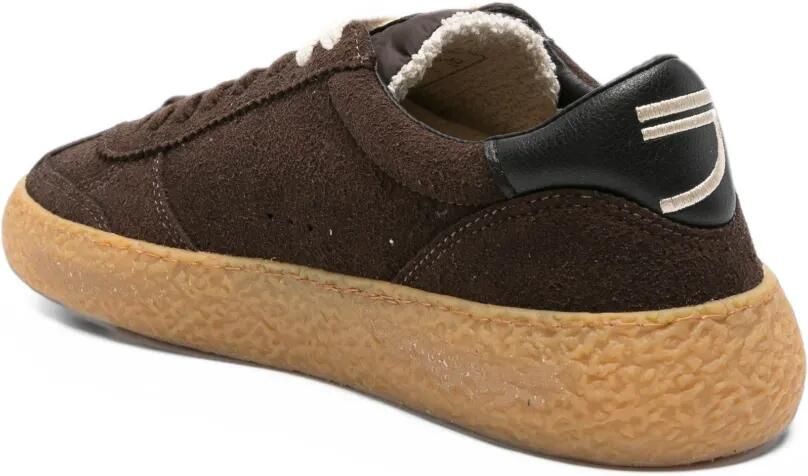 Puraai logo-patch suede sneakers Bruin - Foto 2