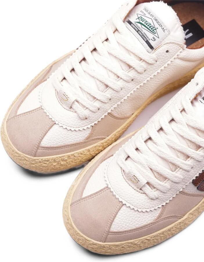 Puraai panelled textured-sole sneakers Beige - Foto 2