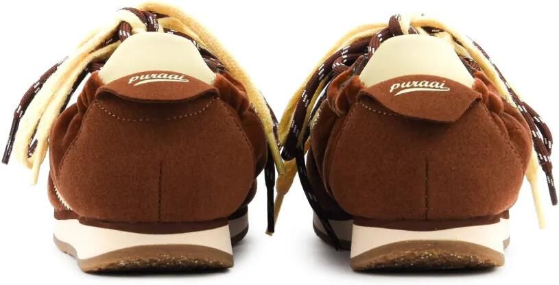 Puraai Panther lace-up sneakers Bruin - Foto 3