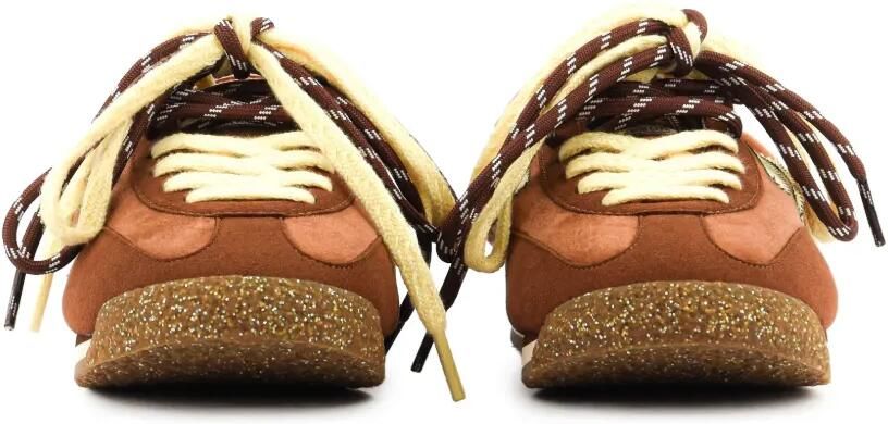 Puraai Panther lace-up sneakers Bruin - Foto 4