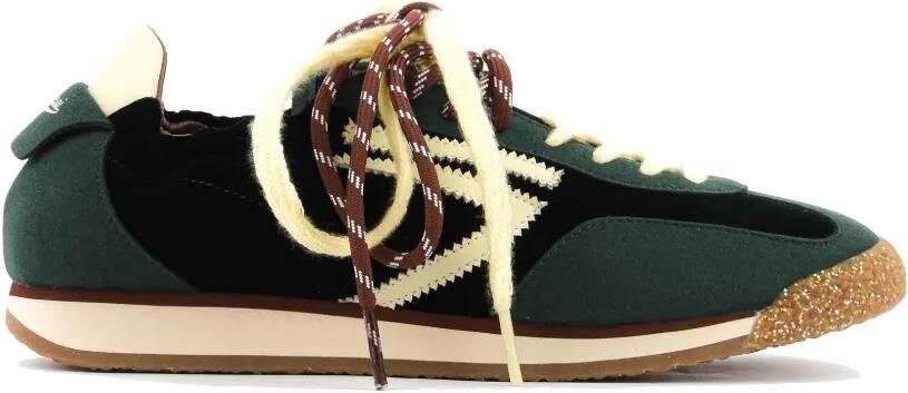 Puraai Panther leren low-top sneakers Groen