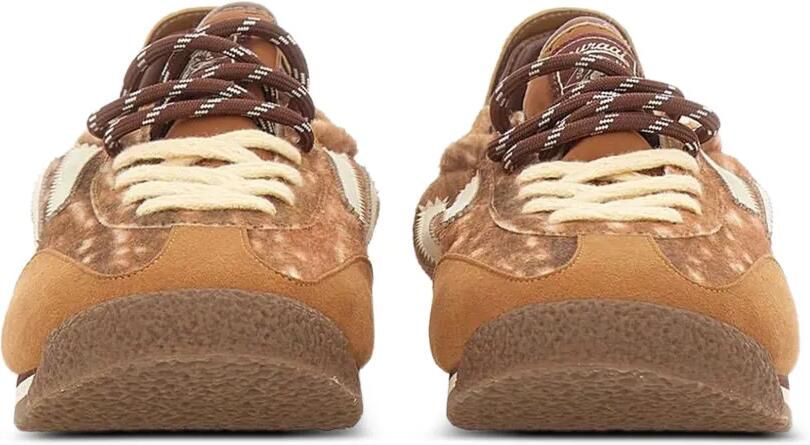 Puraai Panther low-top sneakers met dierenprint Bruin - Foto 3