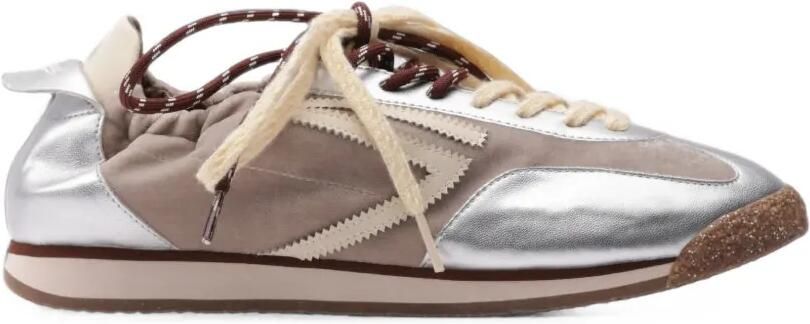 Puraai Panther metallic sneakers Zilver