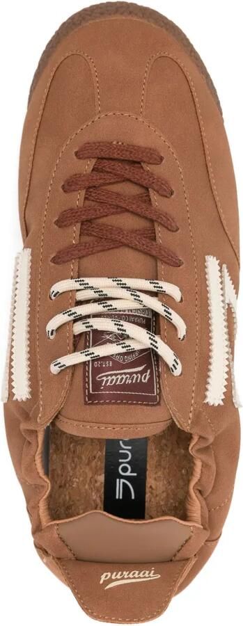 Puraai Panther sneakers met streepdetail Bruin