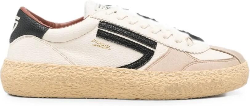 Puraai Pitch sneakers met vlakken en crêpe zool Wit