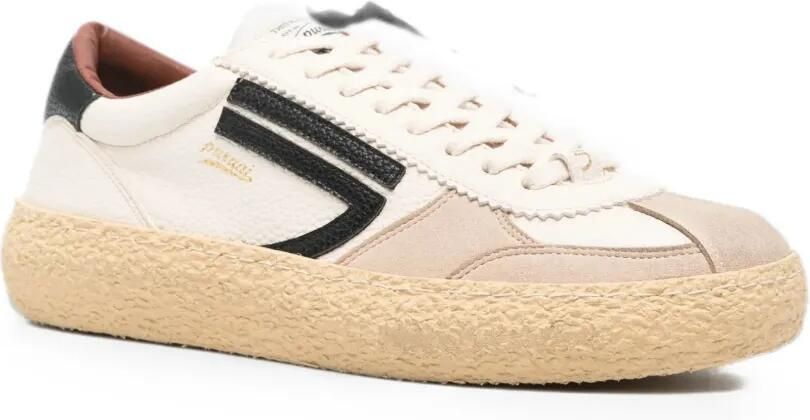 Puraai Pitch sneakers met vlakken en crêpe zool Wit - Foto 3