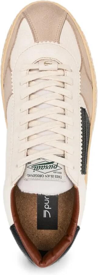 Puraai Pitch sneakers met vlakken en crêpe zool Wit - Foto 4