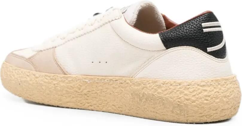 Puraai Pitch sneakers met vlakken en crêpe zool Wit - Foto 2