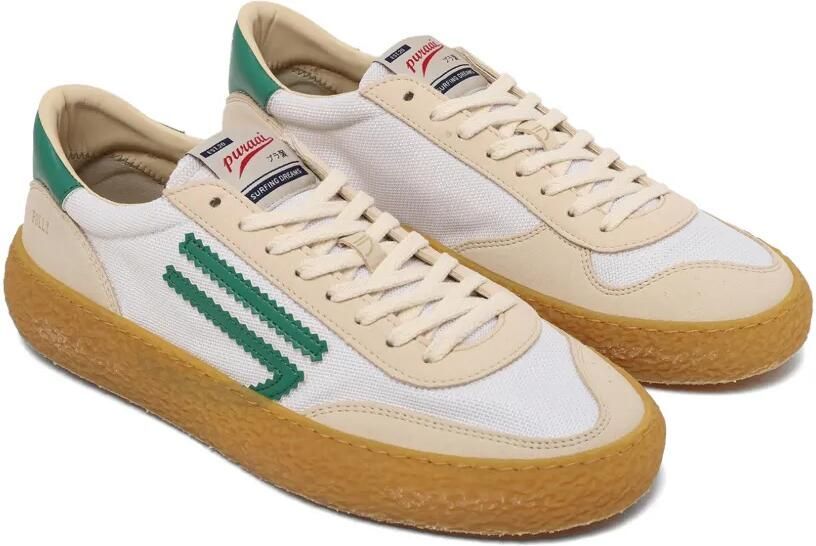 Puraai Polly logo-stripe sneakers Beige - Foto 3