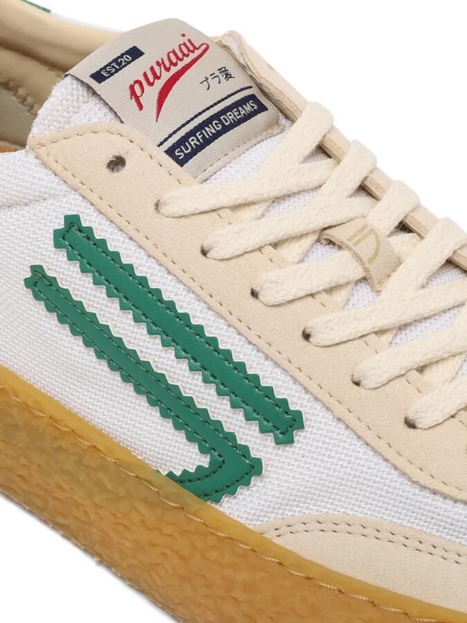 Puraai Polly logo-stripe sneakers Beige - Foto 2