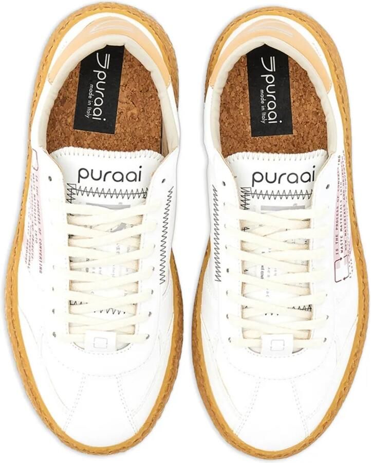 Puraai Rosa sneakers met tekst Wit - Foto 2