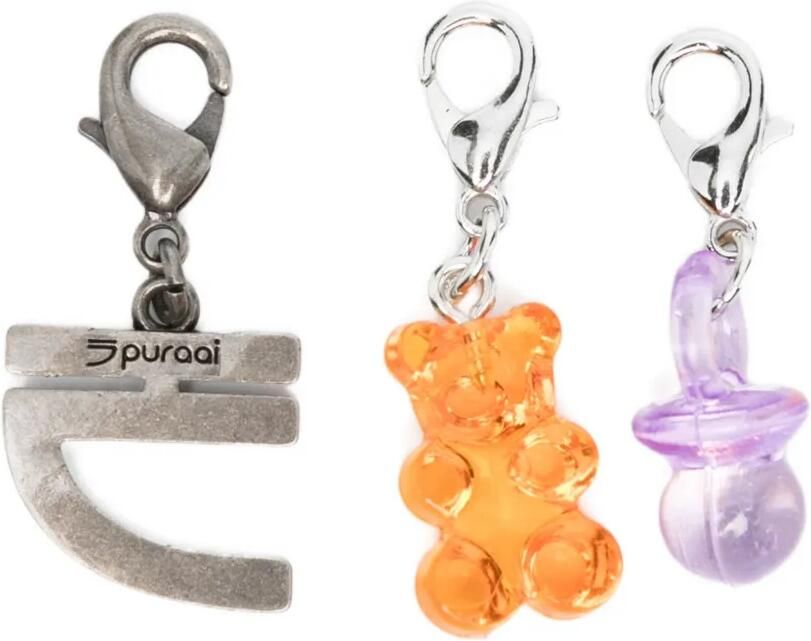 Puraai Schoenenaccessoire met logobedel Veelkleurig