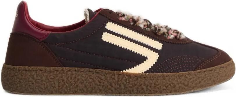 Puraai Sneakers met bouclé vlakken Bruin