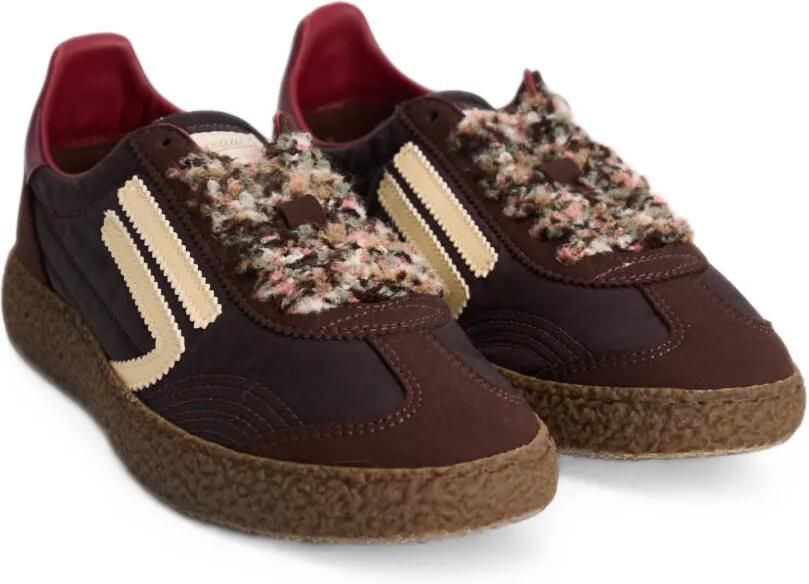 Puraai Sneakers met bouclé vlakken Bruin - Foto 4