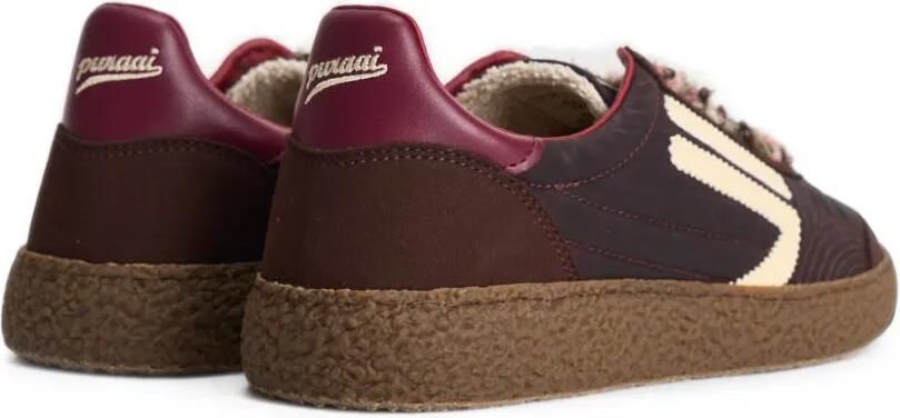Puraai Sneakers met bouclé vlakken Bruin - Foto 5