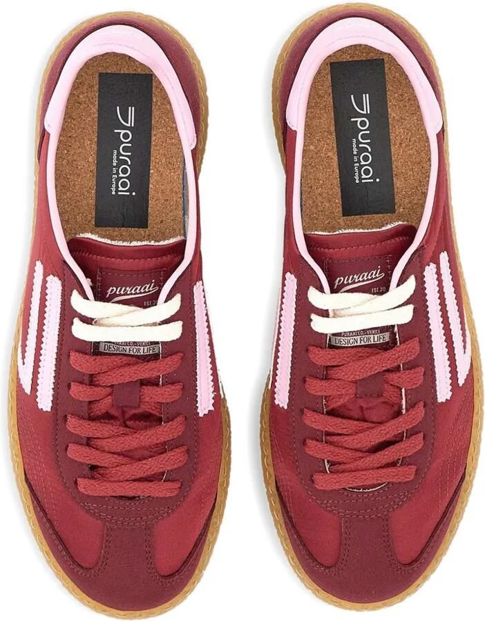 Puraai Sneakers met contrasterende vlakken Rood - Foto 2