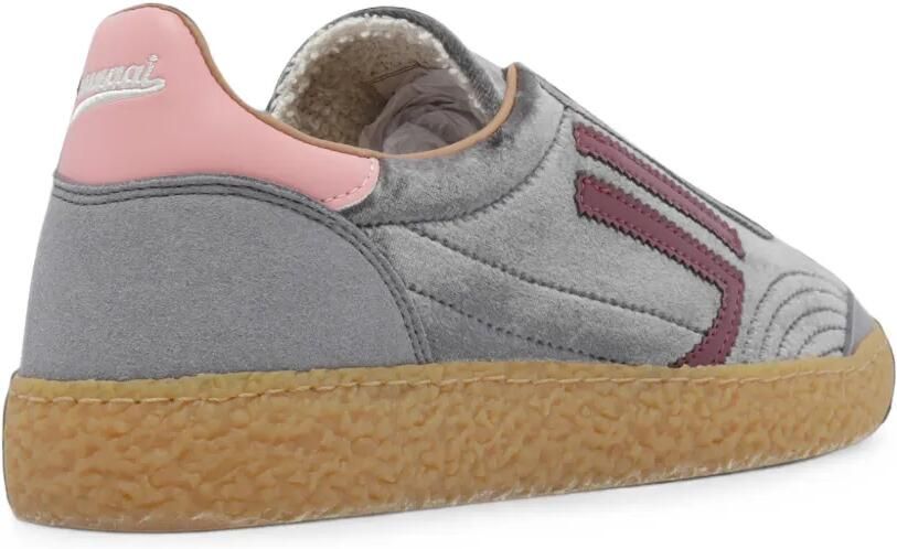 Puraai Sneakers met fluwelen vlakken Grijs - Foto 4