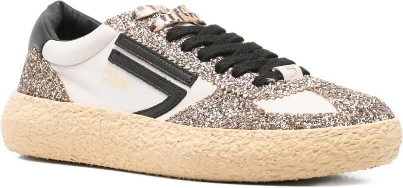 Puraai Sneakers met glitter vlak Wit - Foto 4