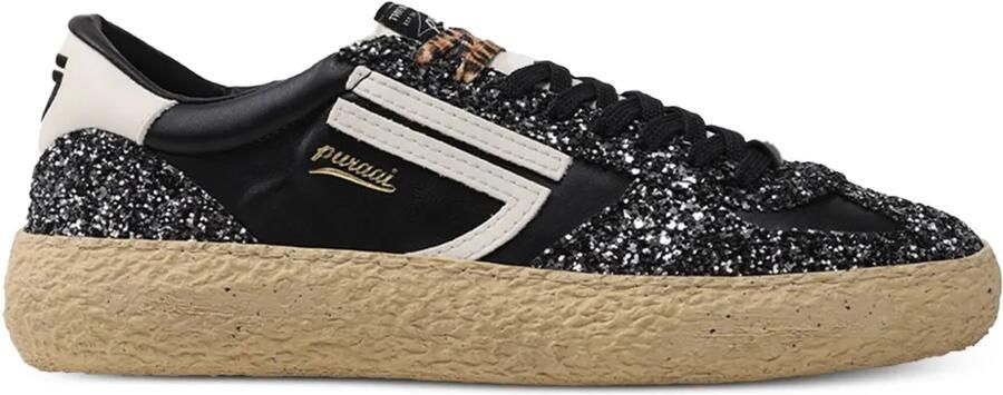 Puraai Sneakers met glitters Zwart