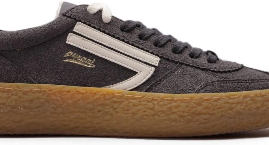 Puraai Sneakers met gomzool en logopatch Grijs - Foto 3