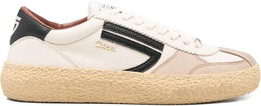 Puraai Sneakers met leren vlakken Beige