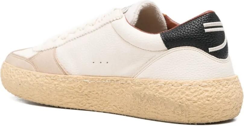 Puraai Sneakers met leren vlakken Beige - Foto 2