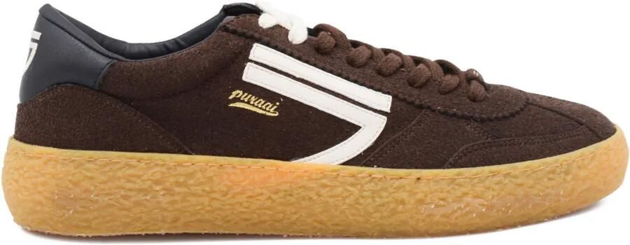 Puraai Sneakers met logo Bruin