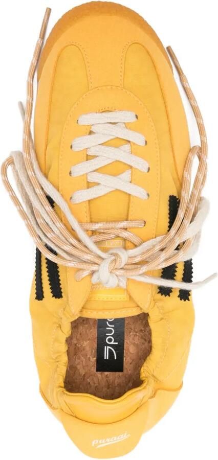 Puraai Sneakers met logodetail Geel - Foto 3