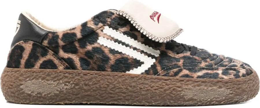 Puraai Sneakers met luipaardprint Bruin