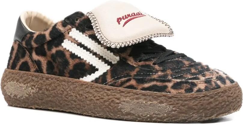 Puraai Sneakers met luipaardprint Bruin - Foto 3