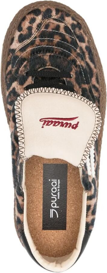Puraai Sneakers met luipaardprint Bruin - Foto 4
