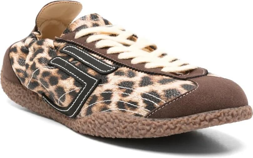 Puraai Sneakers met luipaardprint Bruin - Foto 2