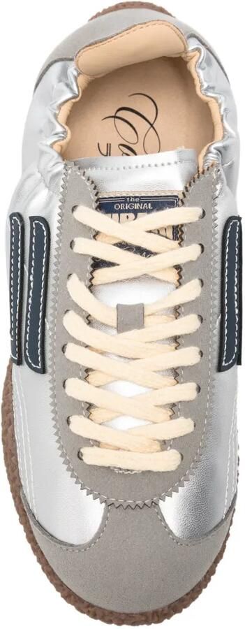 Puraai Sneakers met metallic-effekt en logo-patch Zilver - Foto 4