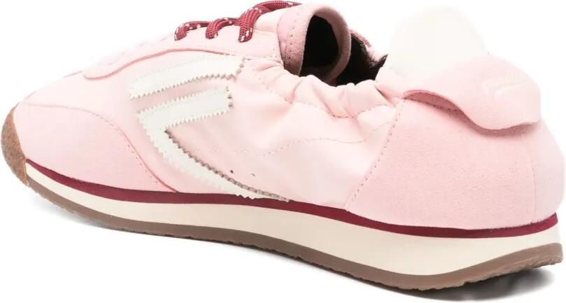 Puraai Sneakers met vlakken en veters Roze