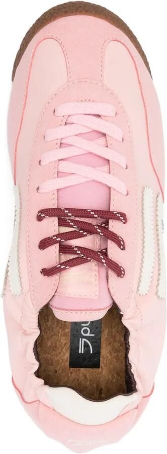 Puraai Sneakers met vlakken en veters Roze - Foto 4