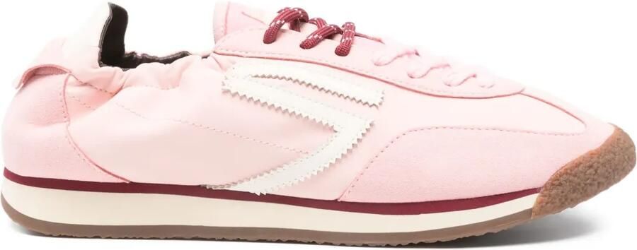 Puraai Sneakers met vlakken en veters Roze - Foto 3