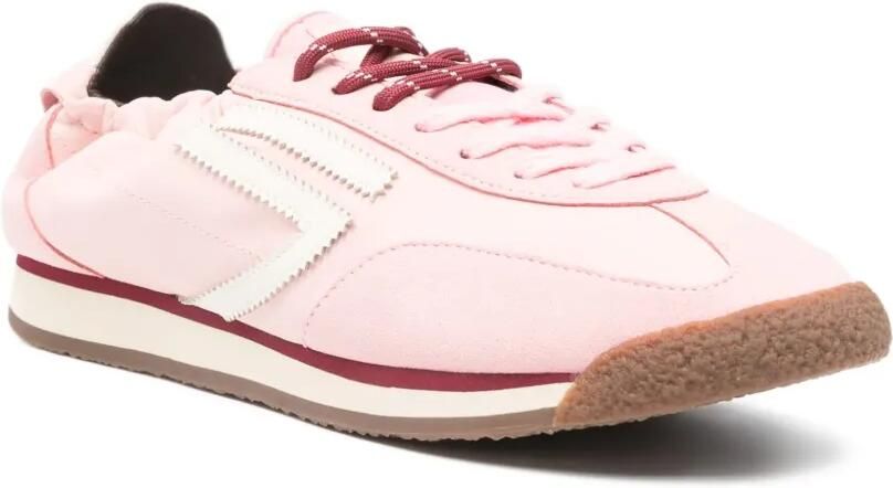 Puraai Sneakers met vlakken en veters Roze - Foto 2