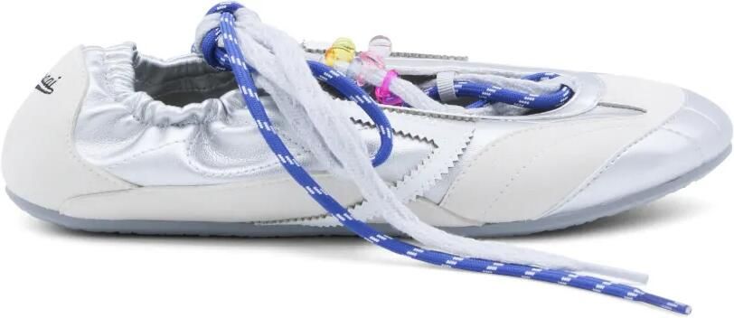Puraai Sneakers verfraaid met kralen Zilver