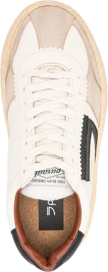 Puraai Vischio gestreepte sneakers Wit - Foto 2
