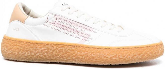 Puraai Sneakers met tekst Wit