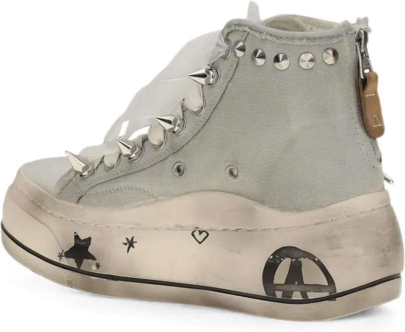 R13 Gerafelde sneakers met verfraaiing Blauw - Foto 2