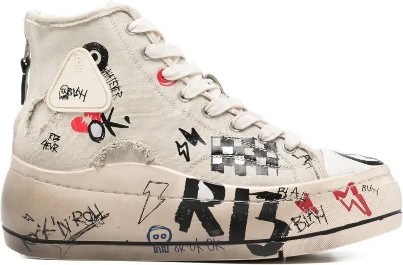 R13 Kurt high-top sneakers Beige