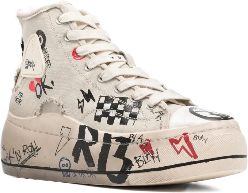 R13 Kurt high-top sneakers Beige - Foto 3