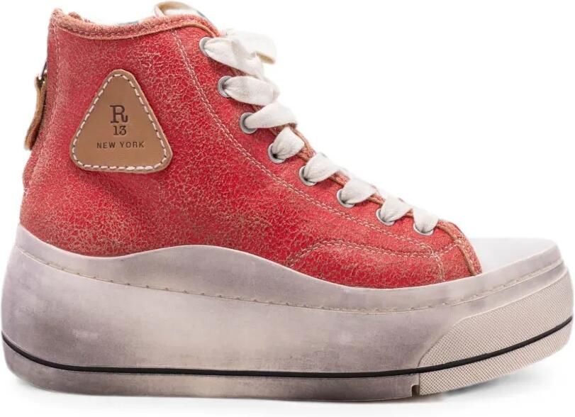 R13 Kurt high-top sneakers Rood