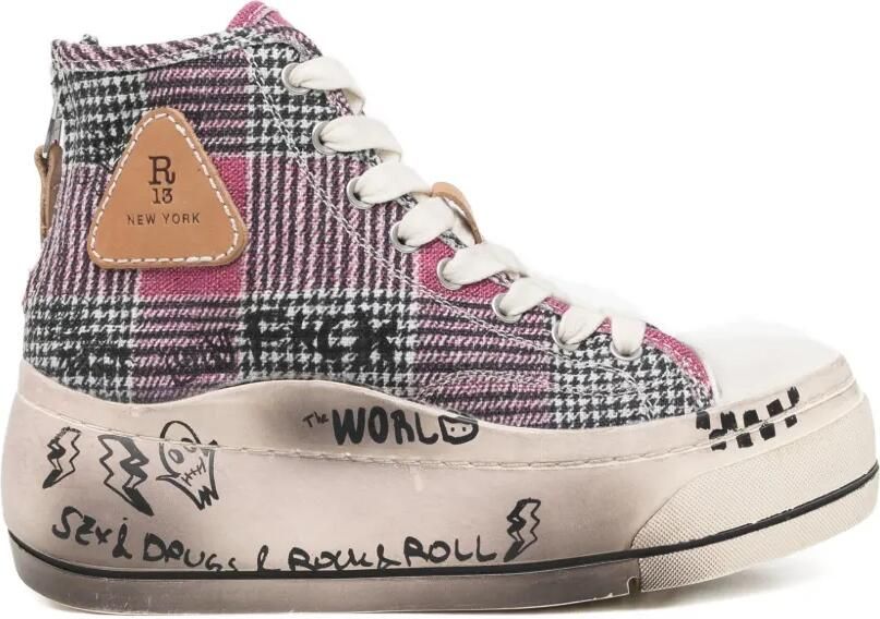 R13 Kurt high-top sneakers Roze