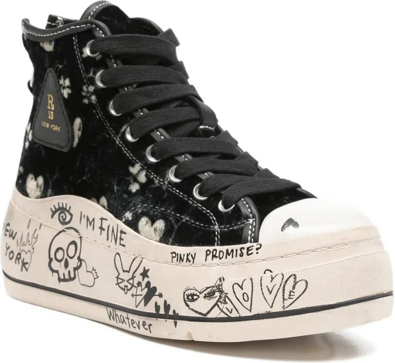 R13 Kurt high-top sneakers Zwart