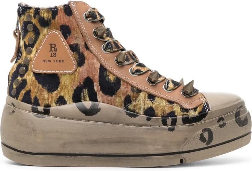 R13 Kurt sneakers Bruin