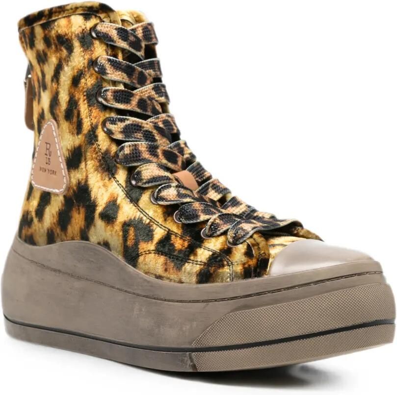 R13 Sneakers met luipaardprint Geel - Foto 2